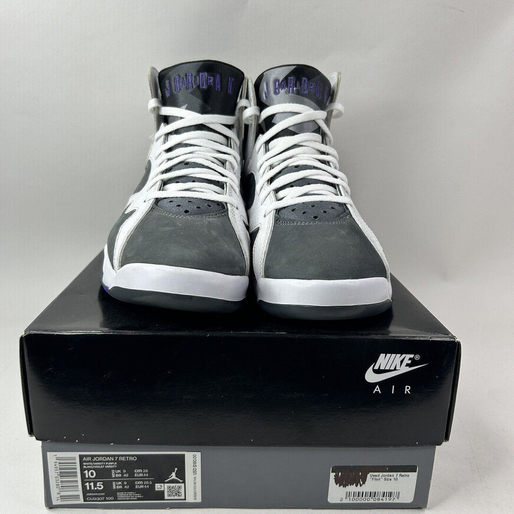 Nike Shoes Air Jordan 7 Retro “Flint/White Grey” 2021 - Picture 2 of 8
